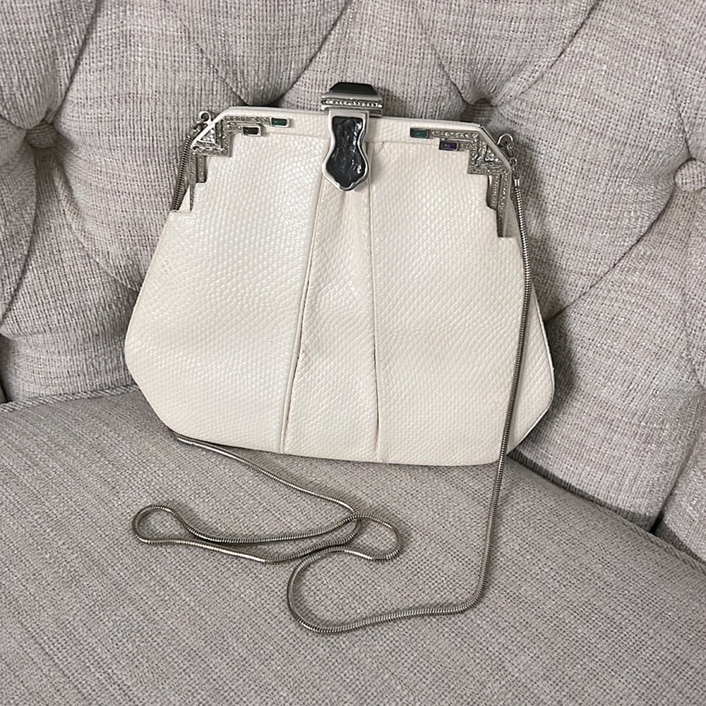 Judith Leiber Vintage Purse. Small Diamond accents. Leather finish.